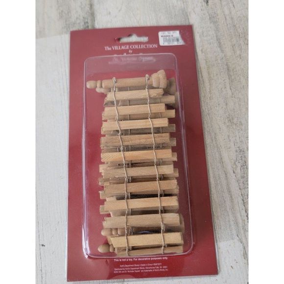 St Nicholas square Brown fence Village accessory - Picture 2 of 6